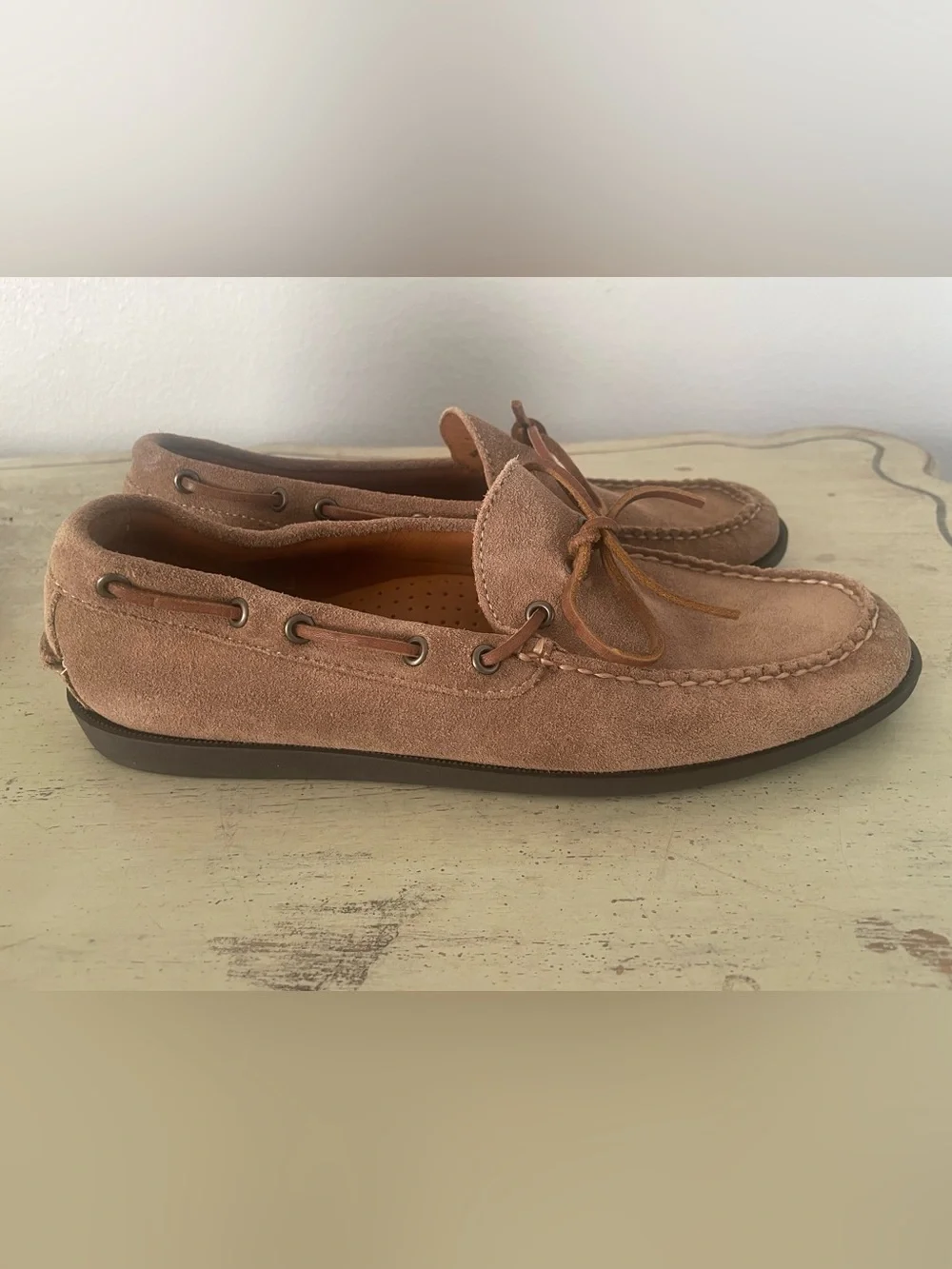 J. CREW Lake shoes in snuff suede Size 9.5 M NWD $198 CJ707